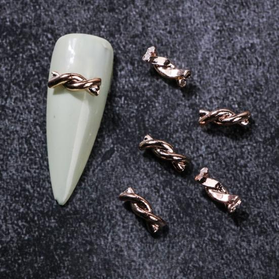 20 шт. Декоративные устойчивые к выцветанию нежные легкие вставки для маникюра Декор Twist Nail Decoration Маникюрный декор