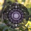 360 Degree Rotating 10 Inch Metal Wind Spinner for Outdoor Garden Patio Balcony Decor Elegant Hanging Wind Chime No Electricity Needed
