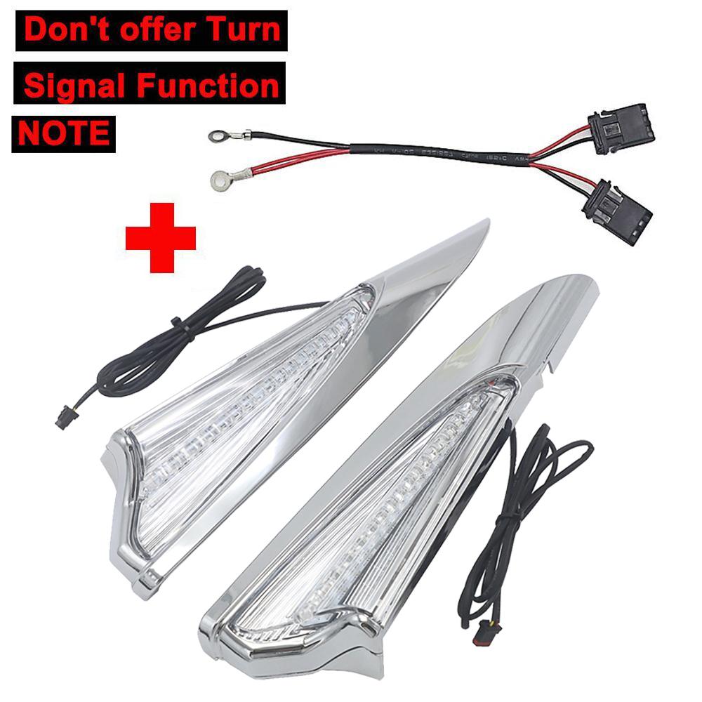 NEW Motorcycle Saddlebag Accent Swoop LED Light Case For Honda Gold Wing GL 1800 GL1800 F6B 2018 2019 2020 2021 Saddlebag Lights