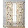 Retro Floral Wildflowers Transparent Curtains for Bed Chamber Living Room Decoration Window Panel Curtain Perfect for Cooking Area Netting Voile