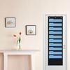 1 Set File Holder 5/10 Layer Wall Hanging File Organizer with Hooks Vertical Storage Large Capacity Back Door Magazine Pouch for Home Office