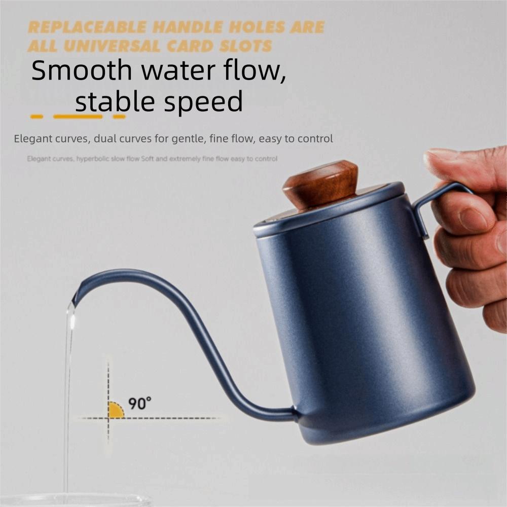 304 Stainless Steel Goose Neck Coffee Pot Drip Spout Hand Brewing Kettle Pour Over Brewing