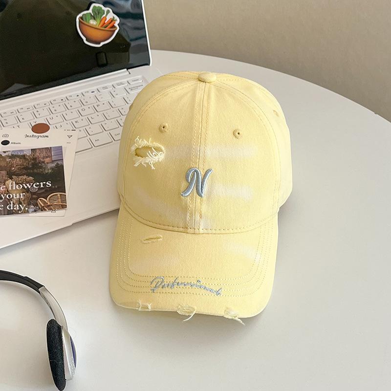 American Retro Washed Letter Spring And Summer Baseball Cap Female Fashion Versatile Comfortable Cap Male