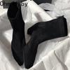 Fashion Women's Autumn Ankle Boots Fashion Pointed Toe High Heel Short Boats Ladies Elegant Morder Bootties