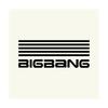 [Fuel Tank Size] "BIGBANG" Sticker (Leaves a Picture) [2-Pack] Black 004-A-B