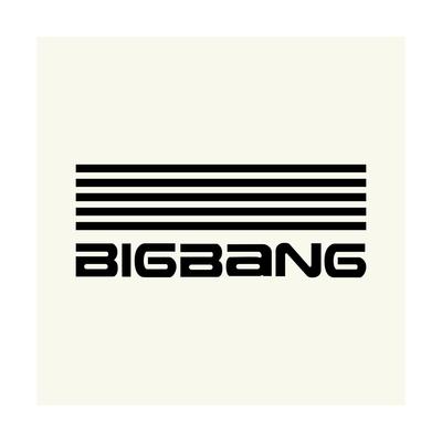 [Размер топливного бака] Наклейка "BIGBANG" (Оставляет картину) [Упаковка из 2 штук] Черный 004-A-B