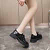 Spring and Autumn New Women's Shoes Shiny Thick-soled Loafers Shoes Thick-soled Outdoor Casual Shoes Zapatos Para Mujeres