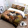 Galloping Horses at Sunset Bedding Duvet Cover Set Duvet Cover Pillowcases  (1*Duvet Cover 2*Pillowcases, without duvet insert)