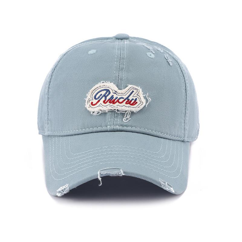 Retro Spring And Summer Baseball Cap Female Face Small Holes Letter Cap Casual Versatile Hat Male Sun Protection