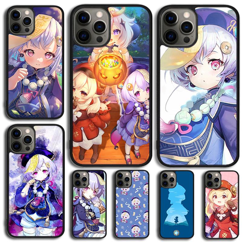 Чехол для телефона Genshin Impact Qiqi для iPhone 17 Air 16 15 14 13 12 Pro Max Plus Max Чехол-оболочка coque
