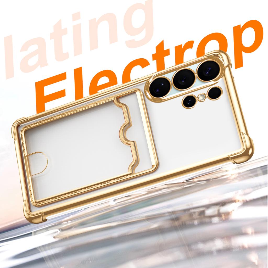 Мягкий чехол из ТПУ для Samsung Galaxy S26 Ultra S25 Plus S23 S24 FE S22 Ultra A17 A56 A36 A16 A55 A35 A15 Держатель с карманом для карт Прозрачный чехол