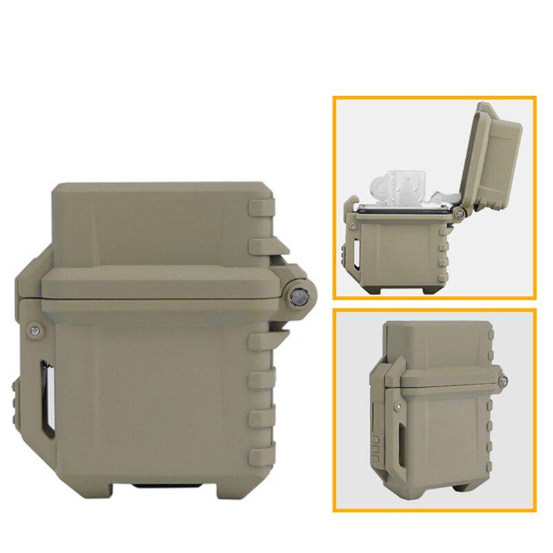 Тактический чехол для хранения зажигалки, универсальная портативная коробка, контейнер, ящик для хранения зажигалки, инструменты для кемпинга, пешего туризма, уличного использования