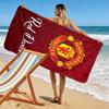 Пляжное полотенце с принтом Manchester United F, большое, мягкое, быстросохнущее, для пляжа, кемпинга, плавания