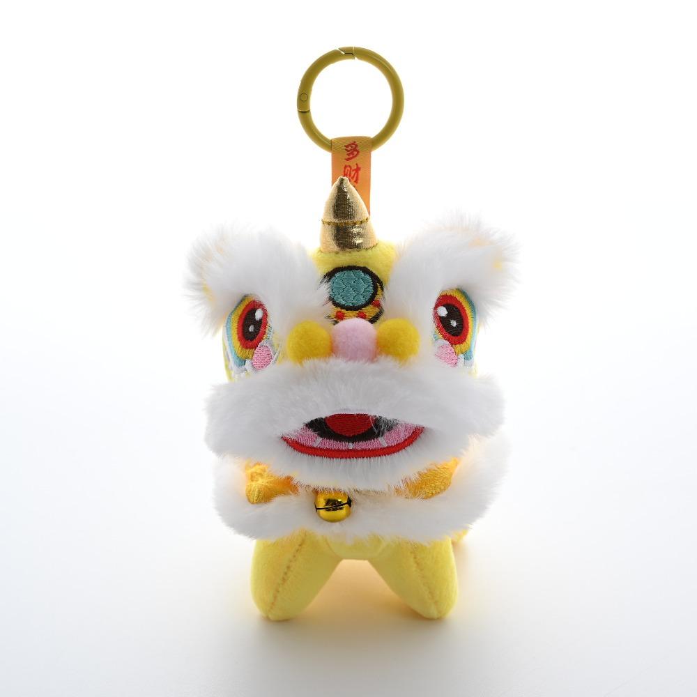 Year of Horse Lion Dance Pendant Cartoon Chinese New Year Gift Unique Lion Dance Keychain Daily