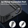 Интеллектуальный автомобильный инвертор с 4 портами, QC3.0, Type-C PD и светодиодным дисплеем — универсальное автомобильное зарядное устройство 12–24 В