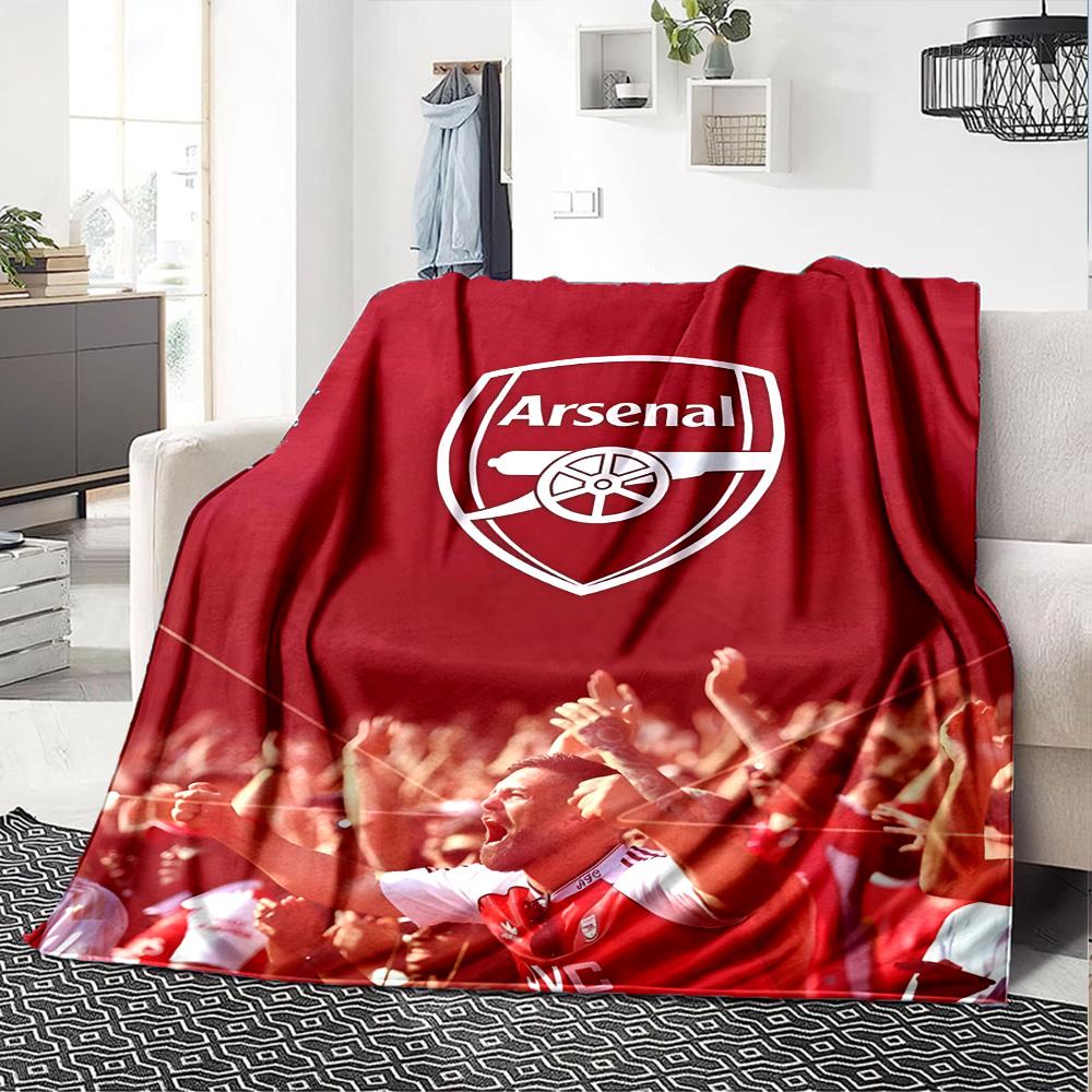 1pc A-Arsenal Blanket, Gift, for Men and Women, Soft Blanket, Good for Sofa Bed Couch Travel, Lightweight Flannel Blanket