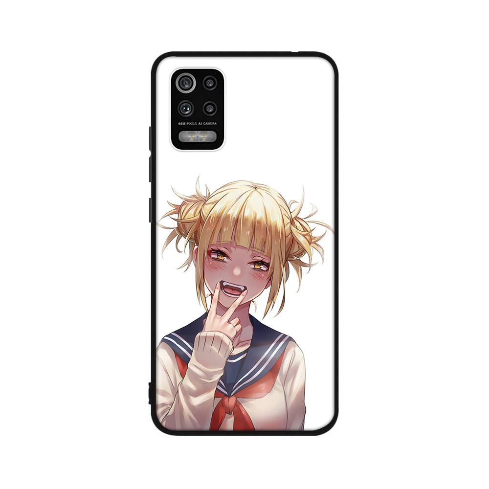 Чехол DT3 Hero Academia Toga для iPhone 16, 15 Plus, 14, 13, 12, 11 Pro, 8, 7, 6S, 6 SE, 5S, X, XR, XS Max, Realme C30, C33, C31, 9I, Huawei P30, черный, мягкий чехол