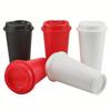 5pcs PP Coffee Mug 16 Oz Milktea Cup Household Hot Drink Cup  Takeout