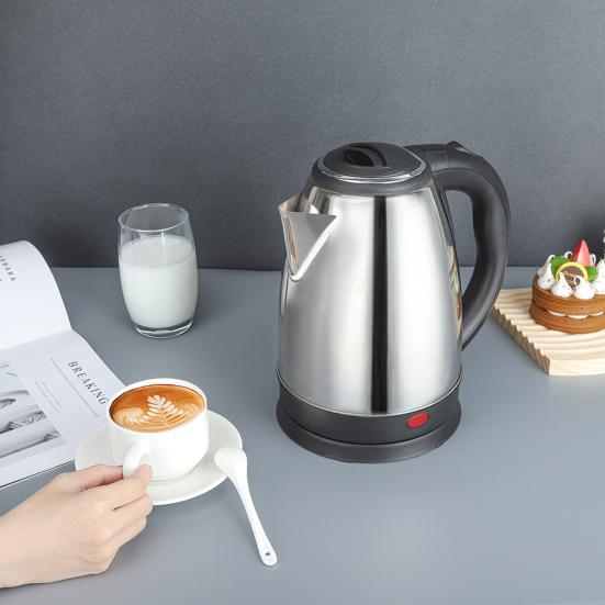Маленький электрический чайник объемом 2 л с эргономичной ручкой, легко моющийся, портативный дорожный чайник, мини-водонагреватель с автоматическим отключением
