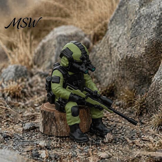 Modern Combat Model 3D Printed Soldier Desktop Figurine, Military Model, Miniature Ornament for Home Office Car Decor And Lovers Collectible Hobbyist