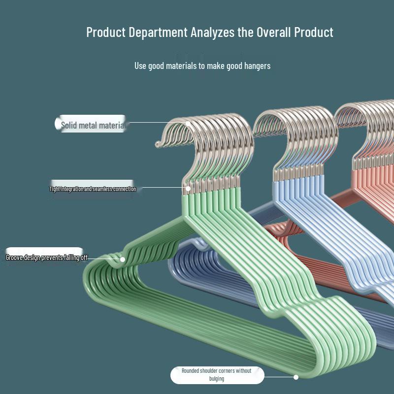 Очень толстая нескользящая вешалка с диповым покрытием для взрослых и детей - Решение для сушки одежды без следов