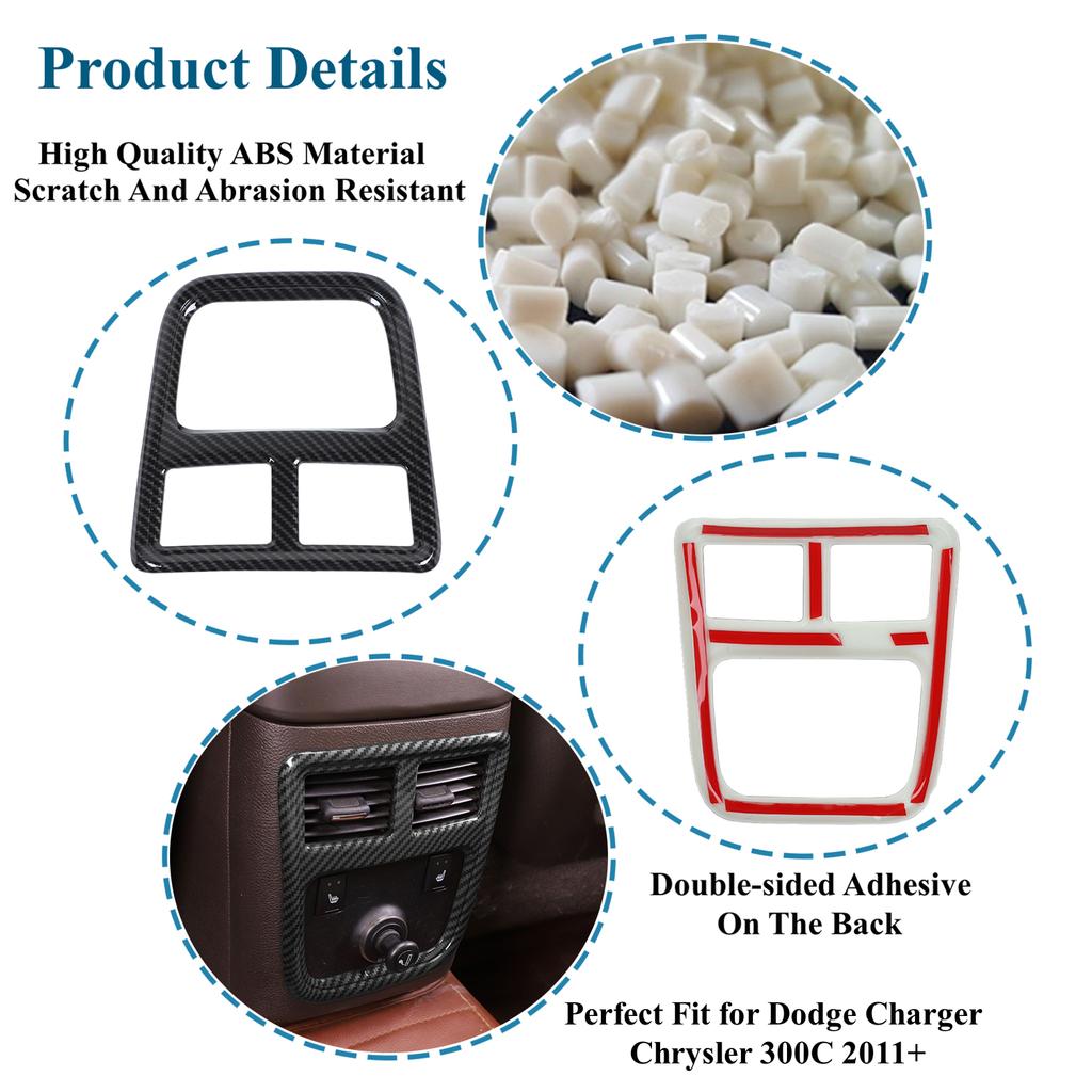 Задняя часть автомобиля, накладка на выпускное отверстие для воздуха, наклейки для Dodge Charger/Chrysler 300C 2011-2022, внутренние молдинги