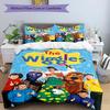 3pcs The Wiggles1 Design Cover Set - HD Printed Bedding with 1 Cover and 2 Pillowcases - Perfect for Home and Dorm Decor