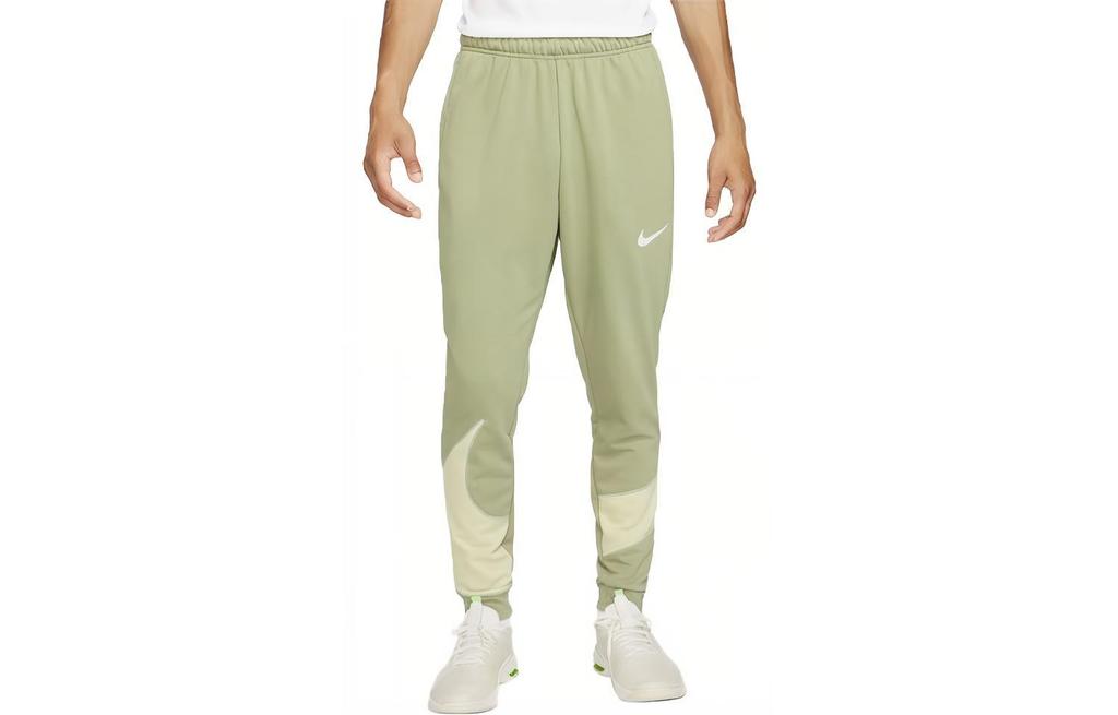 Nike Knitted Sweatpants Men's Oil Green Moderate Cuffed Pants FB8577-386
