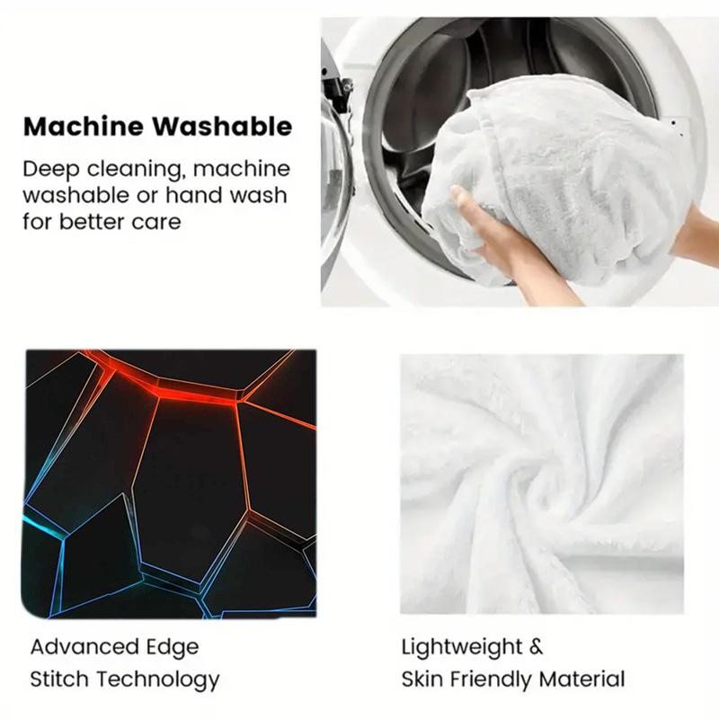 Geometric Colorful Light Rays 2D Flat Pattern Flannel Blanket High quality All Seasons Warmth and Comfort Perfect for Christmas Gifts.