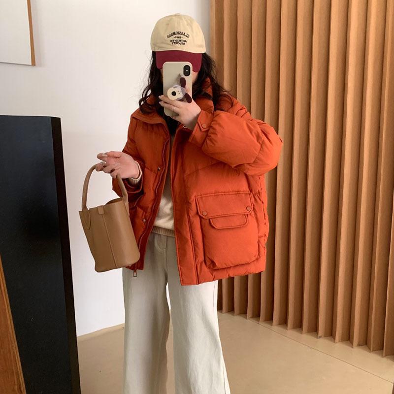 White duck down jacket women's short winter new product fashion design sense casual thickened warm jacket tide