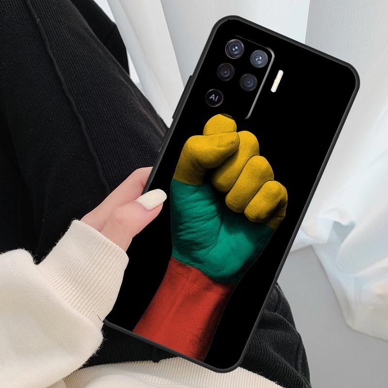 Модный чехол с флагом Литвы для Oppo A17 A57 A77 A40 A78 A54 A74 A94 A76 A16 A96 A18 A60 A80 A38 A58 A98 A15 A5 Pro