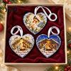 Indoor Holiday Party Supplies Wooden Nativity Hanging Ornament for Christmas Tree Decorations, Retro Religious Decorations Scene Garland Decoration