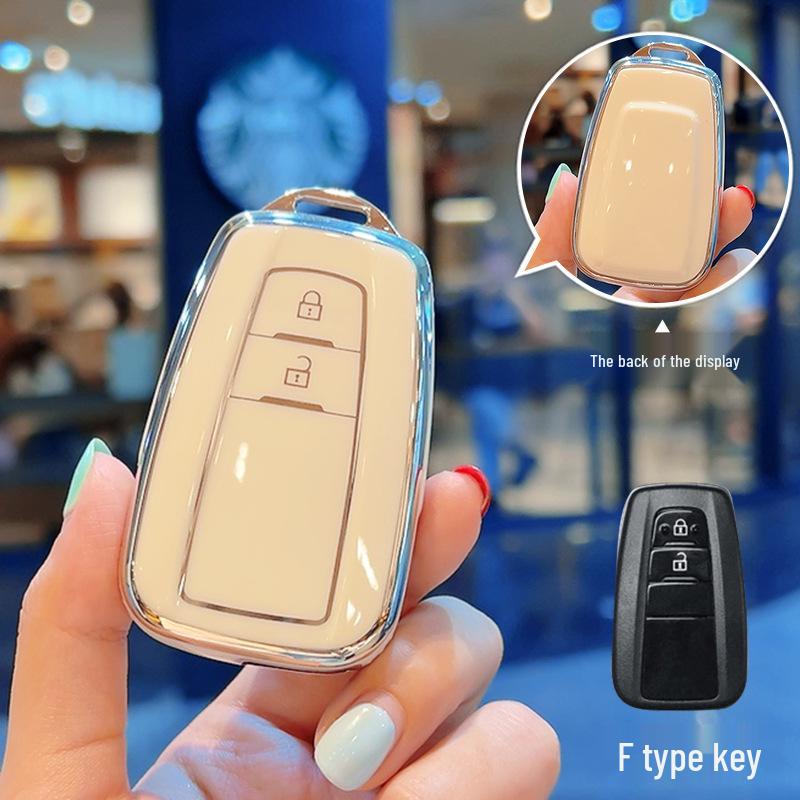 Чехол для ключа Toyota для Camry, Corolla, RAV4, Land Cruiser, Avalon и Viloran (Женская версия).
