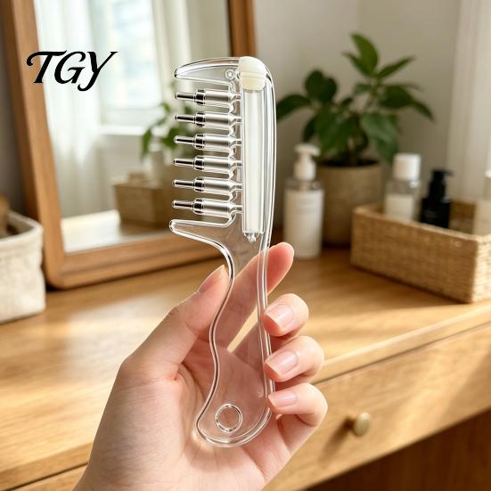 Refillable Hair Essence Comb Oil Applicator Comb, Scalp Massaging Minoxidil Leak Proof Dispenser for Growth Massager