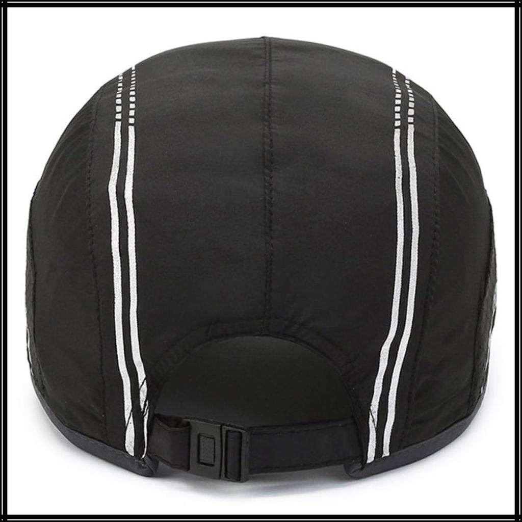CZA089 [White Fang] Cap, Hat, Sunshade, Mesh, Outdoor, Sports, Simple, Casual, Men's, Women's, (Navy)