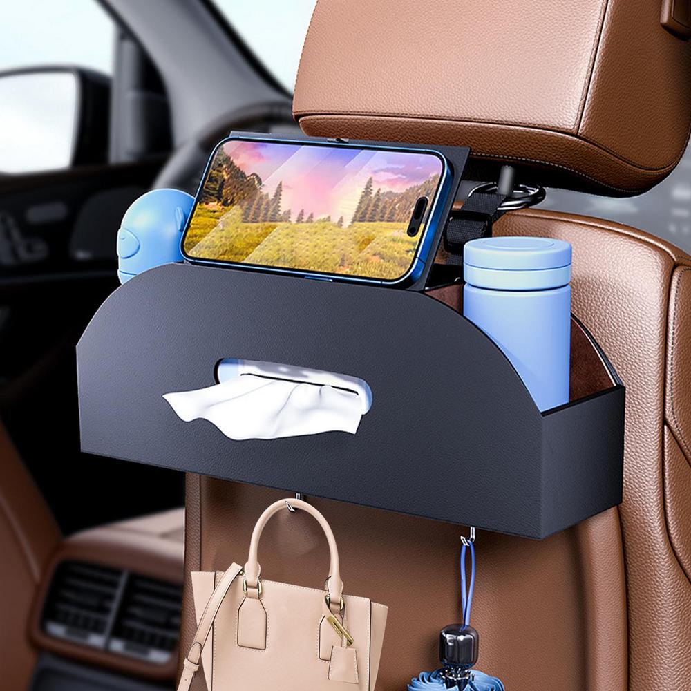 Автомобильный органайзер на заднее сиденье, держатель для стакана, автомобильная организация для детей, держатель для стакана, коробка для хранения салфеток, ящик для хранения