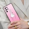 Korean Finger Heart Love Cell Phone Case for Samsung Galaxy S26 Ultra S25 S24 S23 S22 S21 S20 Note10 Cover