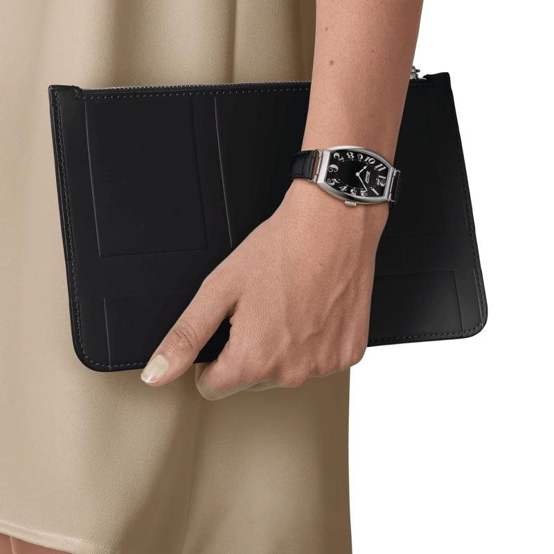 Tissot Часы Porto Collection, кварцевый механизм, унисекс, 42,5 мм, черный циферблат, корпус из нержавеющей стали, T128.509.16.052.00