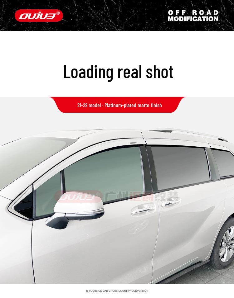 Suitable Electroplated Rain Guards & Window Visor Strips for 2021 Toyota Sienna