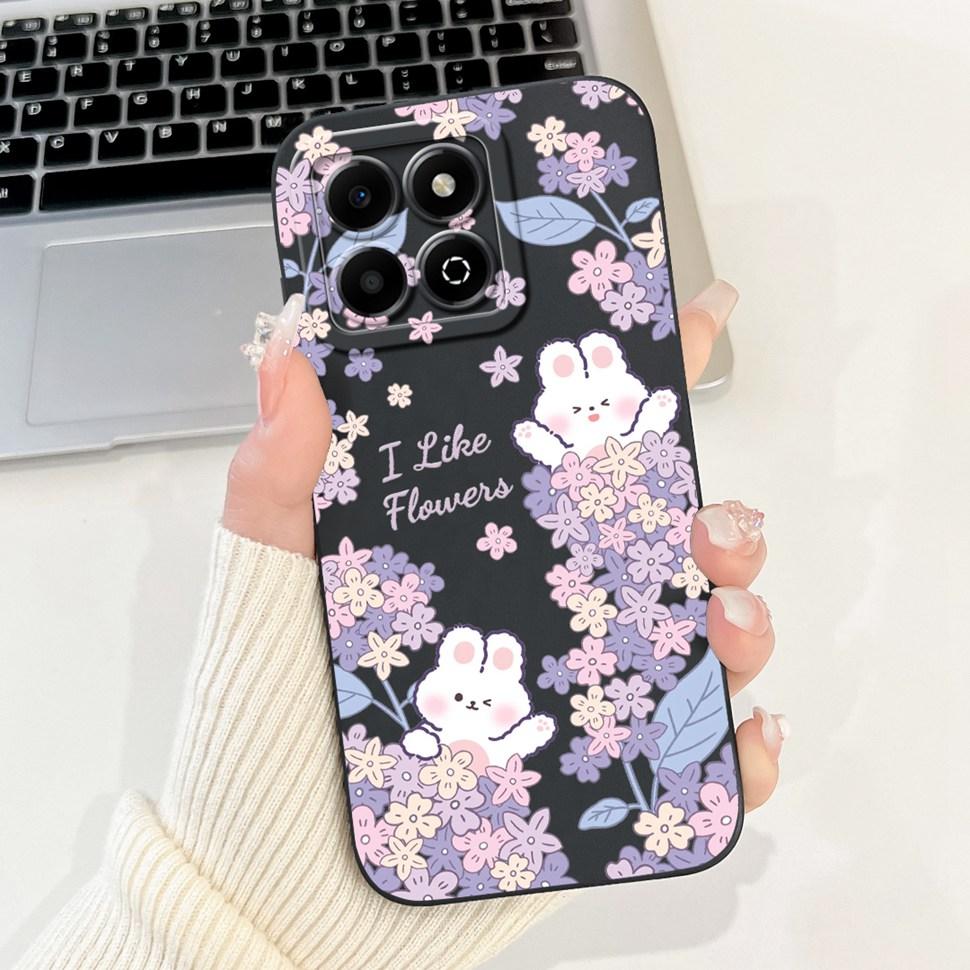 Colorful Flower Case For Honor X6b Coque Silicone Soft Cover For Huawei Honor X 6b 6a X6A Phone Cases Covers Bumper