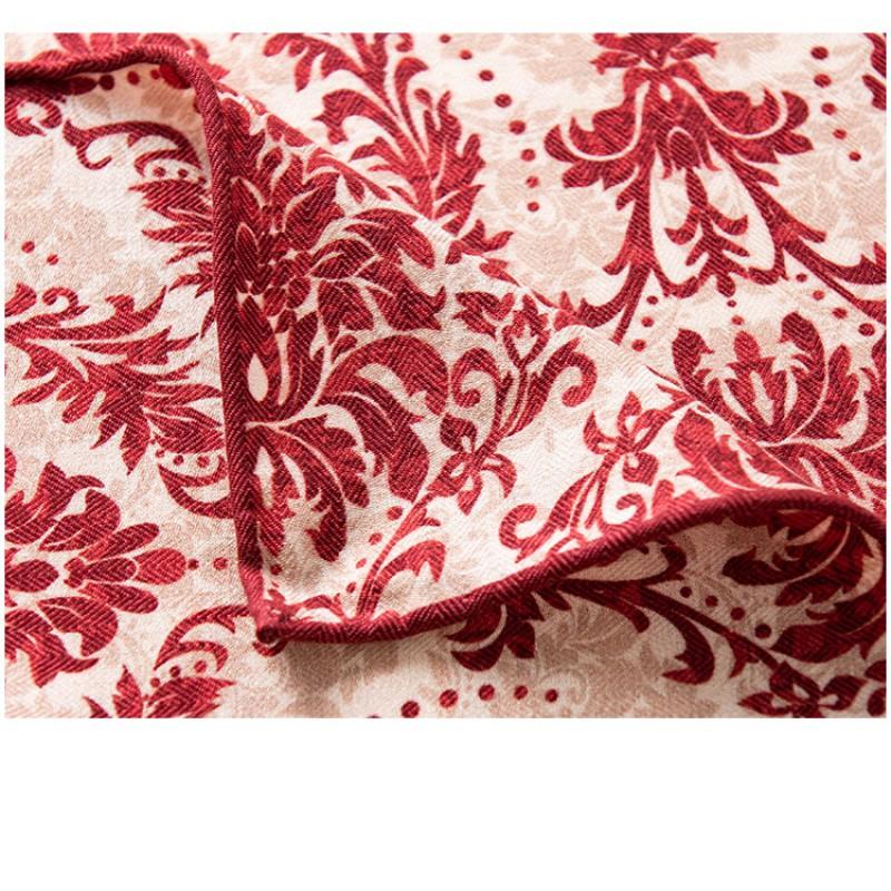 Vintage Silk Wool Square Scarf Fashion Shawl Commute Sun Protection