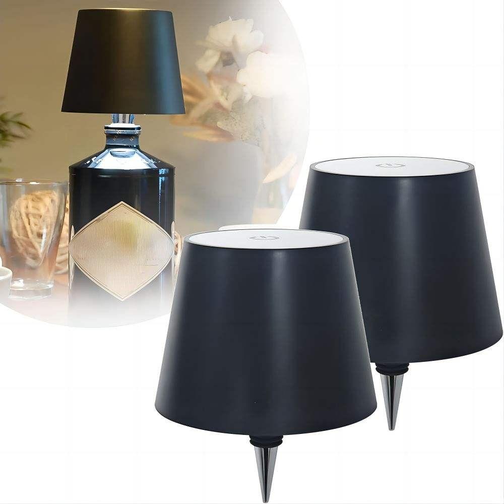 Беспроводная светодиодная лампа в форме бутылки вина, перезаряжаемые вазы, светодиодная лампа с затемнением, лампа в форме гриба, сенсорное управление, настольная лампа, декоративный ночник