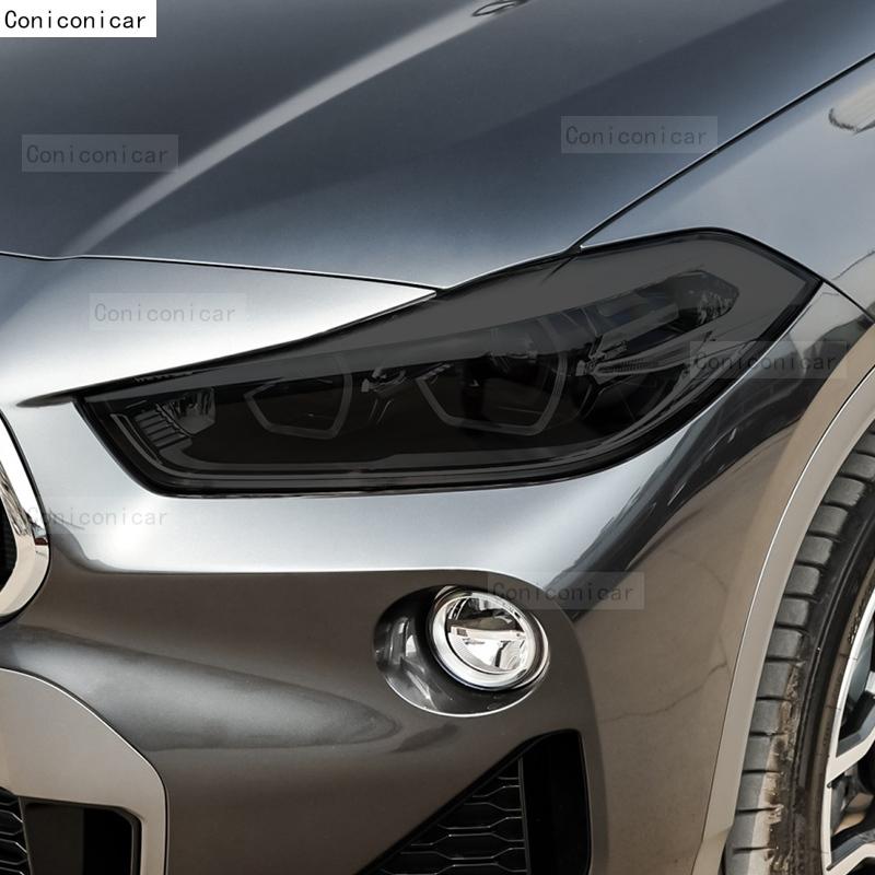 For BMW X2 F39 2018- Car Headlight Tint Smoke Black Protective Film Vinyl Protection Transparent TPU Sticker Accessories