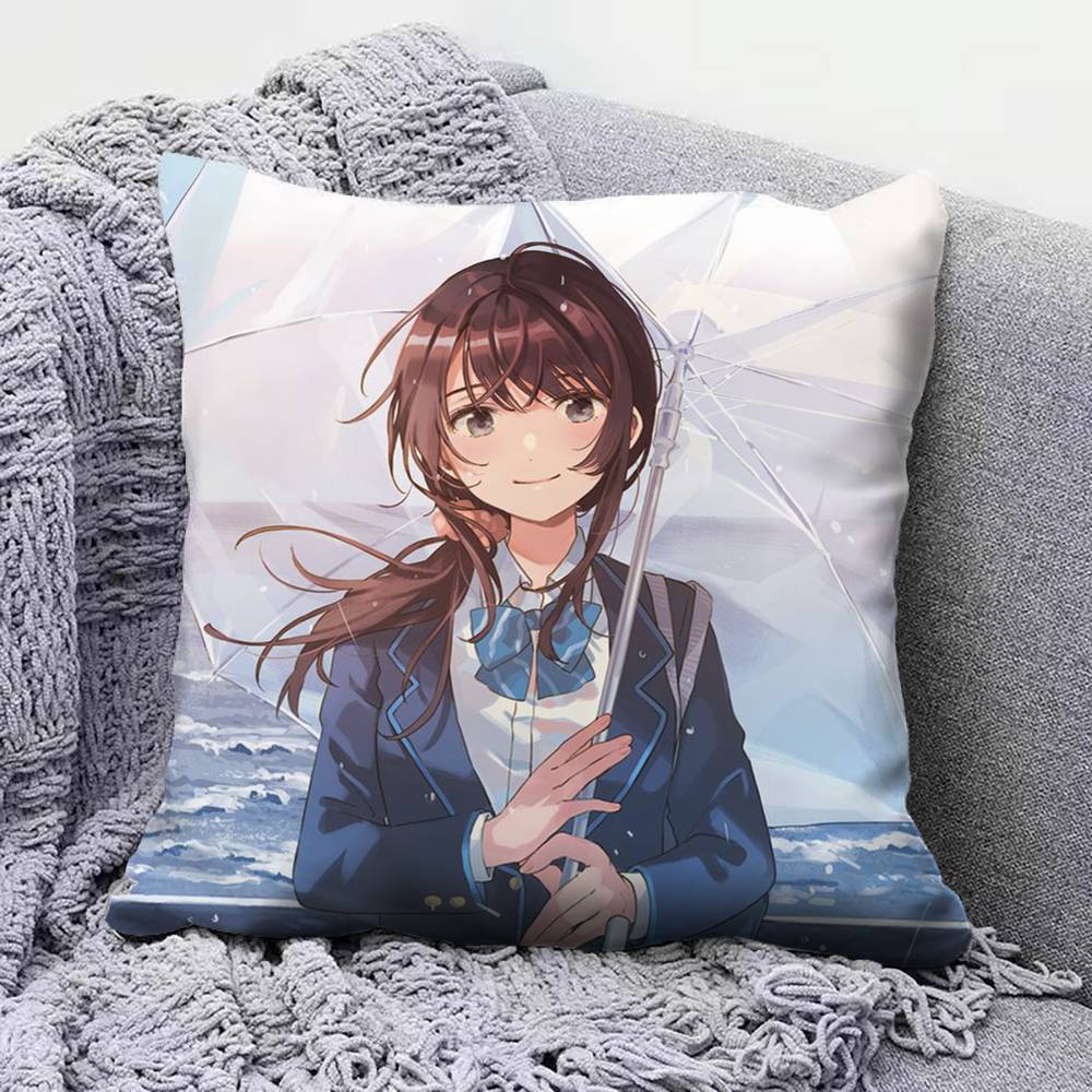 Chitose Is In The Ramune Bottle Anime Girl Cute Home Sofa Cushion Covers And Aecorative Custom Pillow Covers