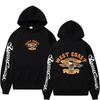 Худи с графическим логотипом West Coast Chopper Мужской Винтажный Уличный Стиль Мужчины Женщины С Длинным Рукавом Свободный Свитшот Мужские Готические Худи
