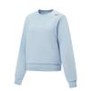 Женская толстовка Li Ning, мягкая, простая, однотонная, с круглым вырезом, топы AWDW340-2