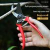 Multifunctional Stainless Steel Pruning Shears for Gardening, Grafting, and Floristry.