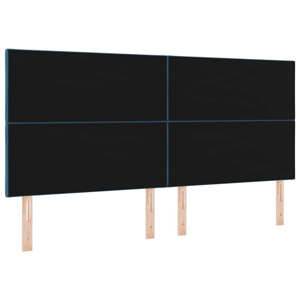 Headboard Dark Blue 200 cm Velvet