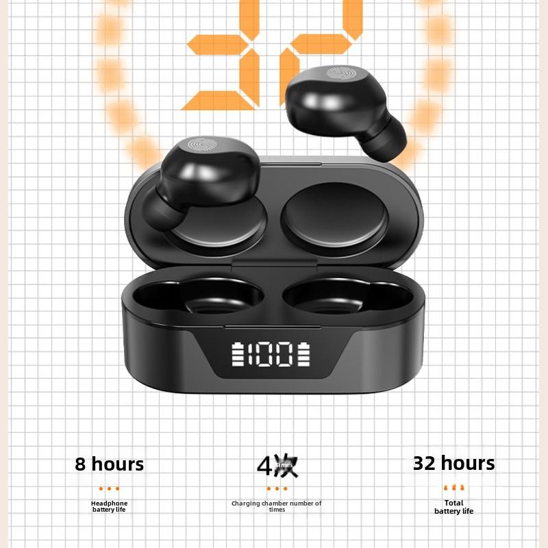 Bluetooth Headset with Battery Display Touch TWS5.2
