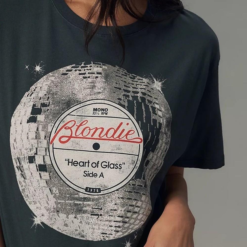 Blondie Heart of Glass Black T-shirt Unisex S-5XL Gift For Fan VN2920 Unisex T-Shirt